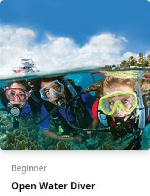 PADI eLearning - Open Water - Touch (no PIC required)